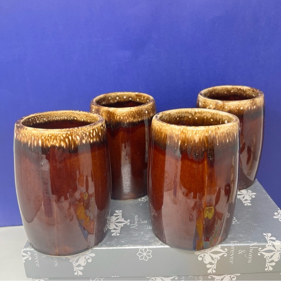 Hull Ovenproof Large Coffee Mug Stein set of 4 USA - Picture 6 of 7